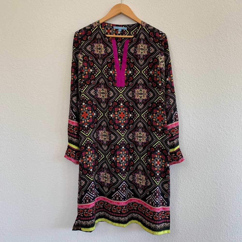 Antonio Melani Vibrantly-colored Tunic Shirt Dress